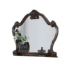 BM346946_1 Ventra Dresser Mirror, 51 Inch Classic Arched Cherry Brown Solid Wood