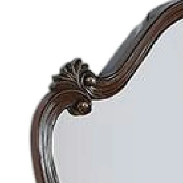 BM346946_2 Ventra Dresser Mirror, 51 Inch Classic Arched Cherry Brown Solid Wood