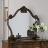 BM346946_5 Ventra Dresser Mirror, 51 Inch Classic Arched Cherry Brown Solid Wood