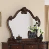 BM346946_6 Ventra Dresser Mirror, 51 Inch Classic Arched Cherry Brown Solid Wood