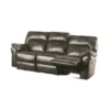 BM347018_3 Josy 2pc Manual Reclining Sofa and Loveseat Set, Dark Gray Faux Leather