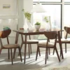 Quaint Wooden Dining Table, Chestnut Brown