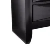 BM69441_3 Wooden 2 Drawer Nightstand with tray, Black
