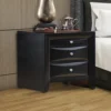 BM69441_5 Wooden 2 Drawer Nightstand with tray, Black