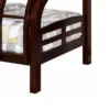 Curved Wood Design Twin/full Bunk Bed, Brown
