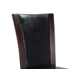 FOA-CM3710SC-2PK_1 Parson Style Leatherette Wooden Side Chair, Set of 2, Cherry Brown