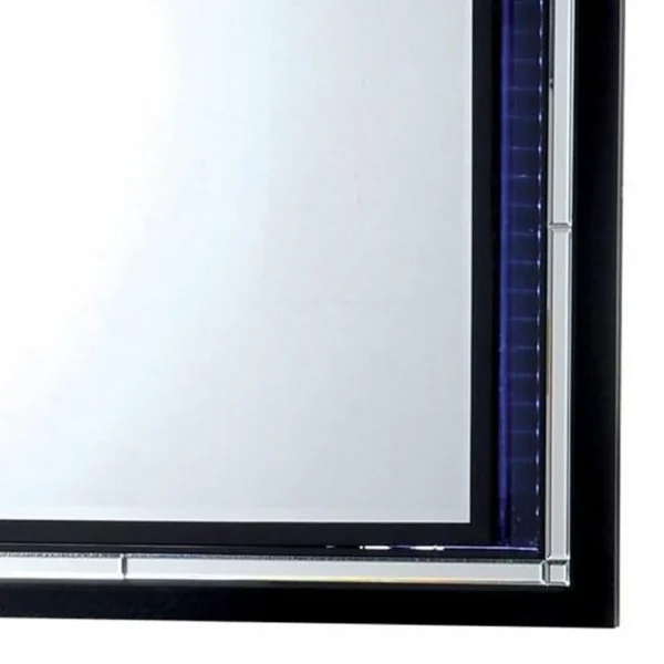 FOA-CM7979BK-M_3 Bellaova Contemporary Style Mirror, Black
