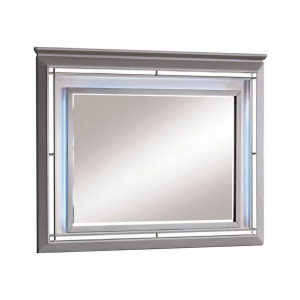 Bellanova Contemporary Style Mirror , Silver