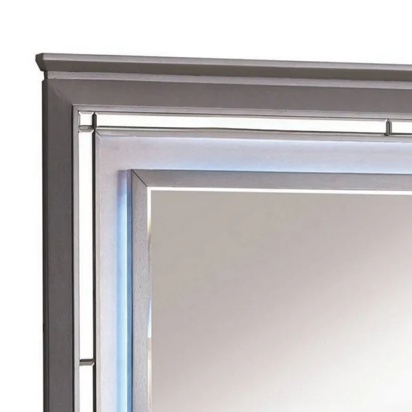 Bellanova Contemporary Style Mirror , Silver