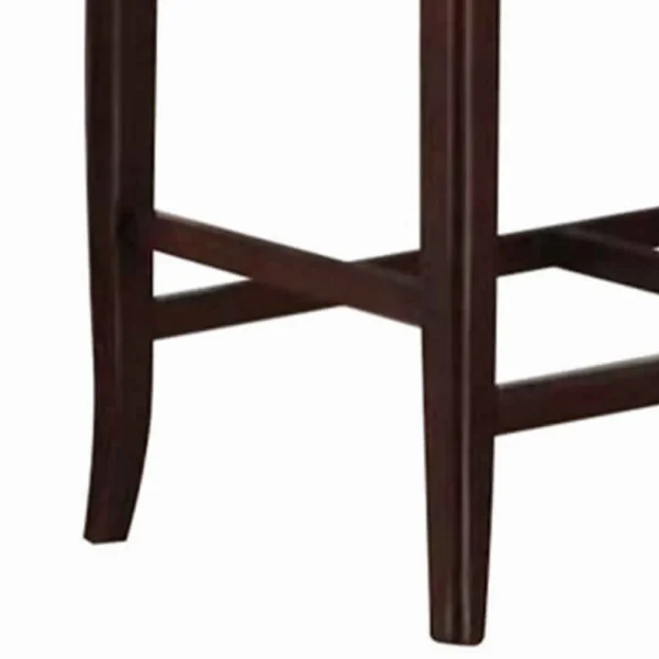 PDX-F1168_1_e6e7b297-61ea-45ad-9f5c-8b71187adf88 Rubber Wood High Bench with Tufted Upholstery Brown