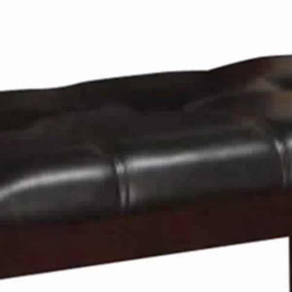PDX-F1168_3_f1e0d894-9780-4a41-b9f0-c77f2090717c Rubber Wood High Bench with Tufted Upholstery Brown