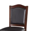 PDX-F1346_1_62377614-d411-40f5-b846-d8c3e7f85c77 Wooden Armless High Chair, Espresso Brown & Black, Set of 2