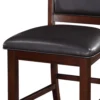 PDX-F1346_2_6405d210-2d5c-4eb6-8069-dedf01d14249 Wooden Armless High Chair, Espresso Brown & Black, Set of 2