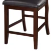 PDX-F1346_3_8b457f4e-2e8e-4b72-9821-1b3b15ae32e3 Wooden Armless High Chair, Espresso Brown & Black, Set of 2