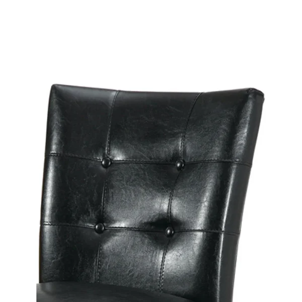 Wood & Polyurethane High Chair, Black & Brown, Set of 2