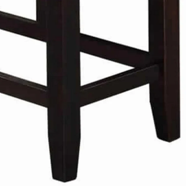 PDX-F1757_2_1d42d493-5aca-4827-9797-b3194707bee9 Tufted High Bench With Tapered Legs Silver and Brown