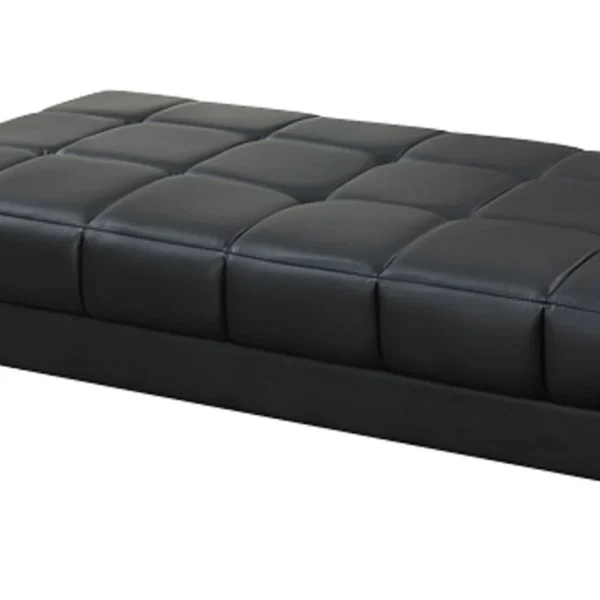 PDX-F7228_2_ebe6d2e9-88ef-4669-b1fe-1b7dd2882450 Modish Bonded Leather Ottoman In Black