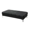 PDX-F7228_8f13d20d-9279-414a-928c-d53a870d9830 Modish Bonded Leather Ottoman In Black