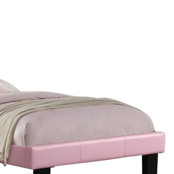 PDX-F9375F_2_e38d369d-4c9b-403c-b496-cf9a18297f0b Silky And Sheeny Wooden Full Bed With Pink PU Tufted Head Board, Pink Finish