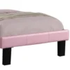 PDX-F9375F_3_0cf22544-ae48-4a40-b29a-46dde13deb9d Silky And Sheeny Wooden Full Bed With Pink PU Tufted Head Board, Pink Finish