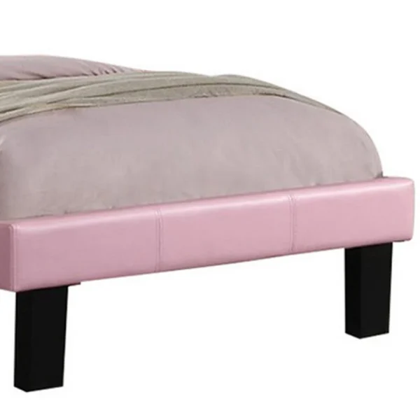 PDX-F9375F_3_0cf22544-ae48-4a40-b29a-46dde13deb9d Silky And Sheeny Wooden Full Bed With Pink PU Tufted Head Board, Pink Finish