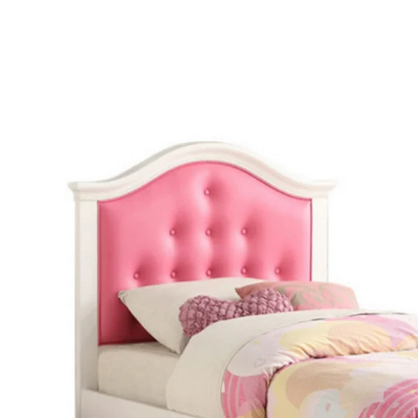 Cherub Twin Size Bed With Trundle In Pink And White