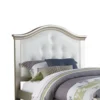 PDX-F9378_2 Cherub Twin Size Bed With Trundle In Silver And White