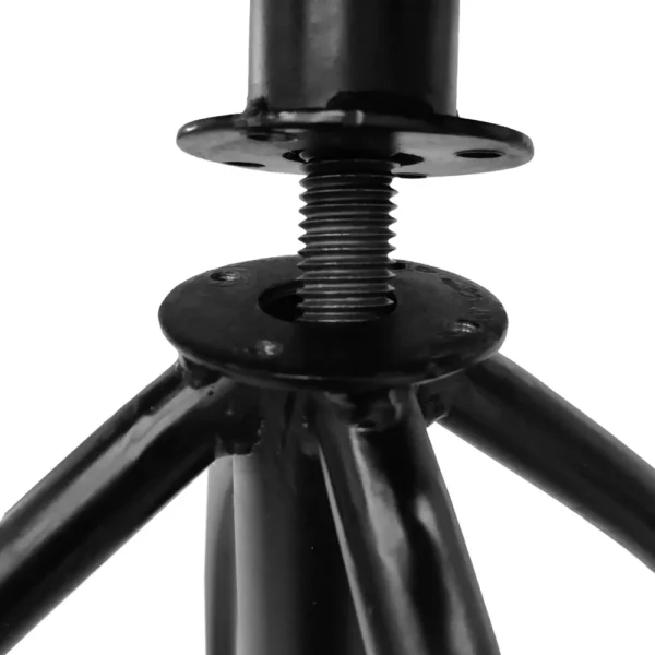 Pia 25-31 Inch Industrial Style Counter Height Stool with Adjustable Swivel Seat, Brown, Black