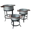 UPT-271316_1_31920859-b5d2-4f0d-87d0-72660b134d3e 21, 18, and 16 Inch 3 Piece Round Tub Metal Planter Set with Stand in Galvanized Gray and Black Iron