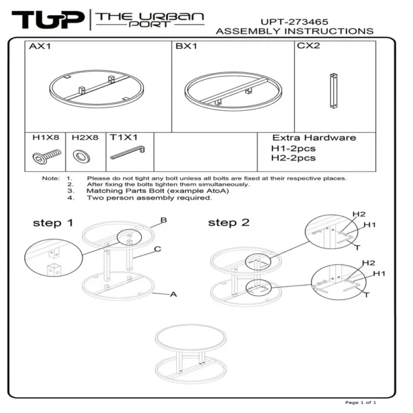 Beri 18 Inch Side End Table, Round White Natural Marble Top, Classic Slim Black Iron Frame
