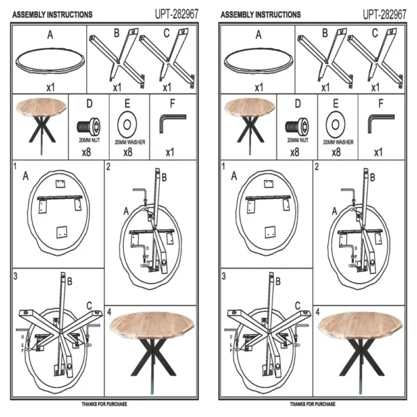 Kuri 41 Inch Handcrafted Live Edge Round Dining Table with a Natural Brown Acacia Wood Top and Black Iron Legs