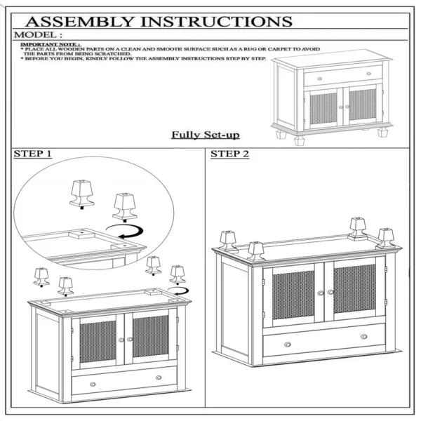 30 Inch Nightstand Table, Rattan Cabinet Doors and Drawer Fronts, Sandblasted Brown Mango Wood