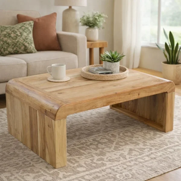 UPT-314336_11_c2ea1a58-8483-4b3d-afb8-16be9478a0b6 Cascade 36 Inch Coffee Table, Handcrafted Natural Acacia Wood, Rectangular Curved Waterfall Top