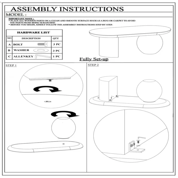 Uri 38 Inch Oval Coffee Table, Mango Wood Full and Half Spherical Leg, Sandblasted Black