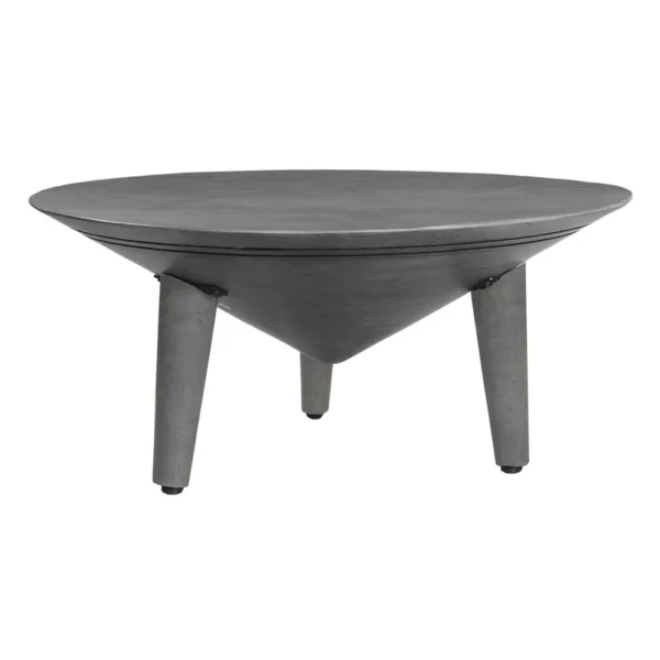UPT-317656_a3ce0e9e-7d93-4f55-869c-dd794a5cd52e Venus 28 Inch Coffee Table with 3 Tapered Splayed Legs, Gray Mango Wood
