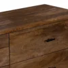 Tao 6 Drawers Dresser, Mango Wood, Walnut Finish, 60"