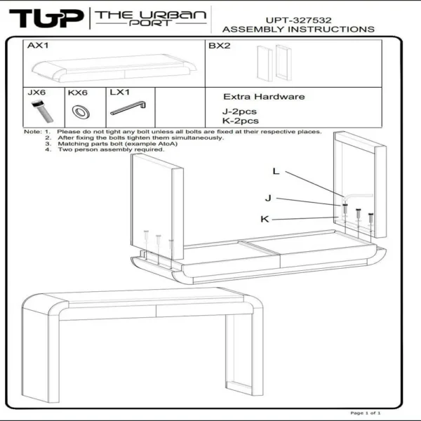 Arlow Console Table | 43" Wide Top | Handcrafted Natural Brown Acacia Wood | Dual Drawer Storage