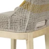 Avira 30 Inch Set of 2 Barstool Chairs | Handcrafted Mango Wood | Cotton Rope Weaving | Beige Cushion