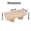 UPT-329068_5_61ea2388-4bca-4883-8a3f-04f6f1d46445 Wilhelm Coffee Table | 48" Log Design | Natural Mango Wood Hand Crafted