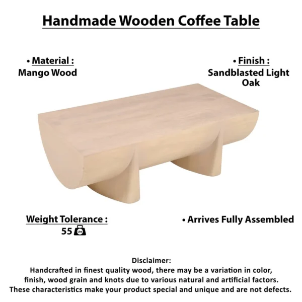 UPT-329068_6_05c05c62-b67e-443c-9f0c-8a46218a2ed4 Wilhelm Coffee Table | 48" Log Design | Natural Mango Wood Hand Crafted