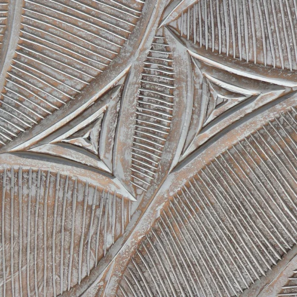 UPT-330435-swatch-image 2pc Wood Wall Art Panels | 16x48 Inch Abstract Geometric and Wave Pattern Decor | Distressed Gray