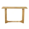 UPT-332347_1 Nina Console Table | 48" Rectangular Top | Open Frame with Trestle Base | Natural Brown Mango Wood