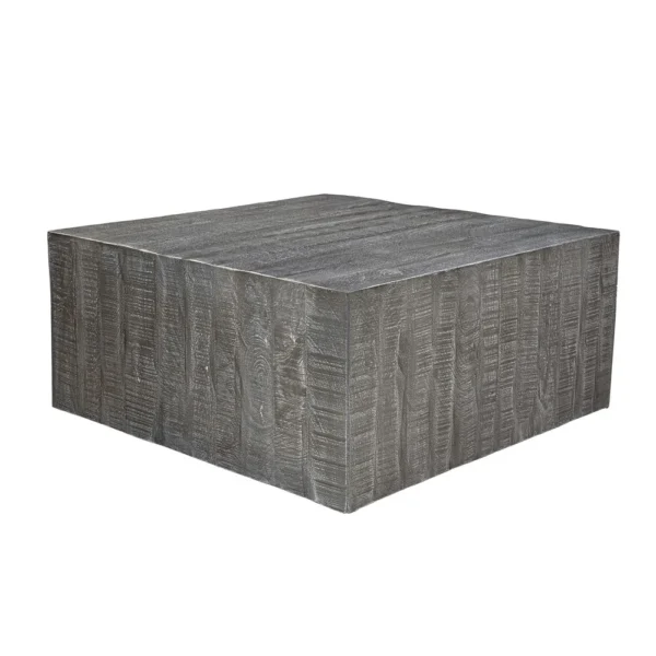 UPT-332351_9207ad62-792d-4861-a9b3-a30ac1dcdf88 Rydan Coffee Table | 33 Inch Square Block Top | Sandblasted Gray Mango Wood