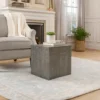 UPT-332352_8_e0f16709-9c17-4a79-8127-1862b54c79eb Rydan Side End Table | 19 Inch Square Block Top | Sandblasted Gray Mango Wood