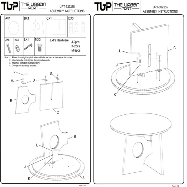 Kali Coffee Table | 27" Natural Round Marble Tabletop | Dark Brown Mango Wood Sculptural Base