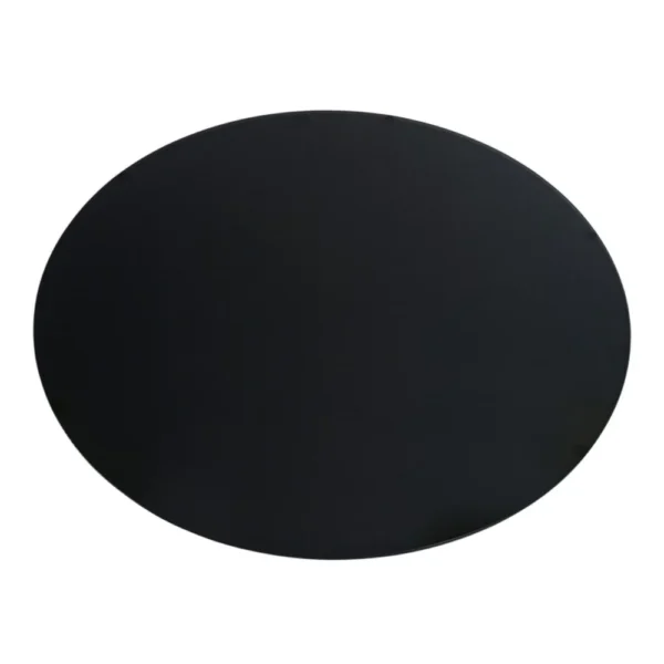 UPT-332450_4 Capri Coffee Table | 36 Inch Round Glass Top | Melting Drip Design | Silver