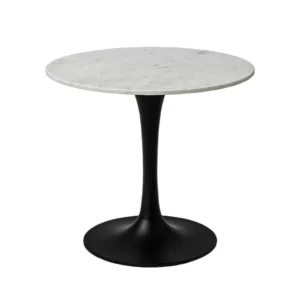 UPT-337269_c9dfe4fb-c957-41dd-8e93-bb90422a7da8 Mara Dining Table | 30 Inch Round White Genuine Marble Top | Black Metal Tulip Pedestal Base