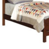 Wooden Twin Size Bed With Headboard And Footboard, Brown