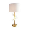 Limy 2pc Table Lamp Set, White Shade, Classic Gold Base, 20 Inch