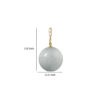 Tero Ceiling Pendant Light, Blue Blown Glass, Antique Brass, 12 Inch